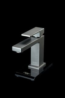 Смеситель для раковины Boheme Qubic 471-GM антрацит